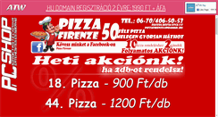 Desktop Screenshot of pizzafirenze.atw.hu