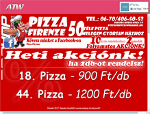 Tablet Screenshot of pizzafirenze.atw.hu